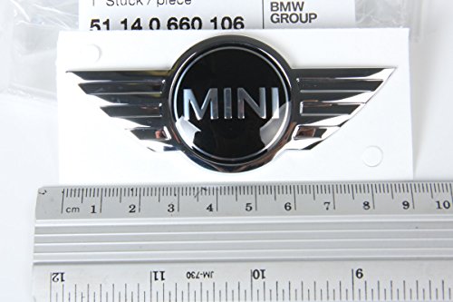 BMW Mini r52 r53 Cooper S Emblem 'MINI' Hood OEM front engine lid logo wings