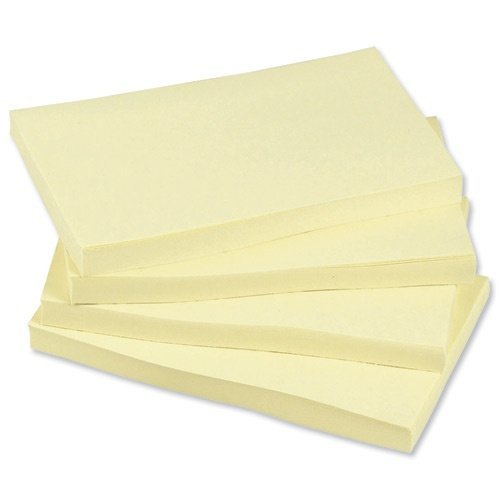 5 Star Re-Move Notes Repositionable Pad of 100 Sheets 38x51mm Yellow, Pack of 12