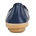 Kunsto Women's Leather Loafer Shoes Slip On US Size 9 Blue-Hollow Out