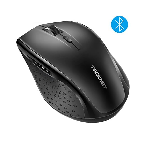 TECKNET Bluetooth Wireless Mouse, 3200 DPI Computer Mouse, 24-Month Battery Life and 6 Adjustable DPI Levels, 6 Buttons…