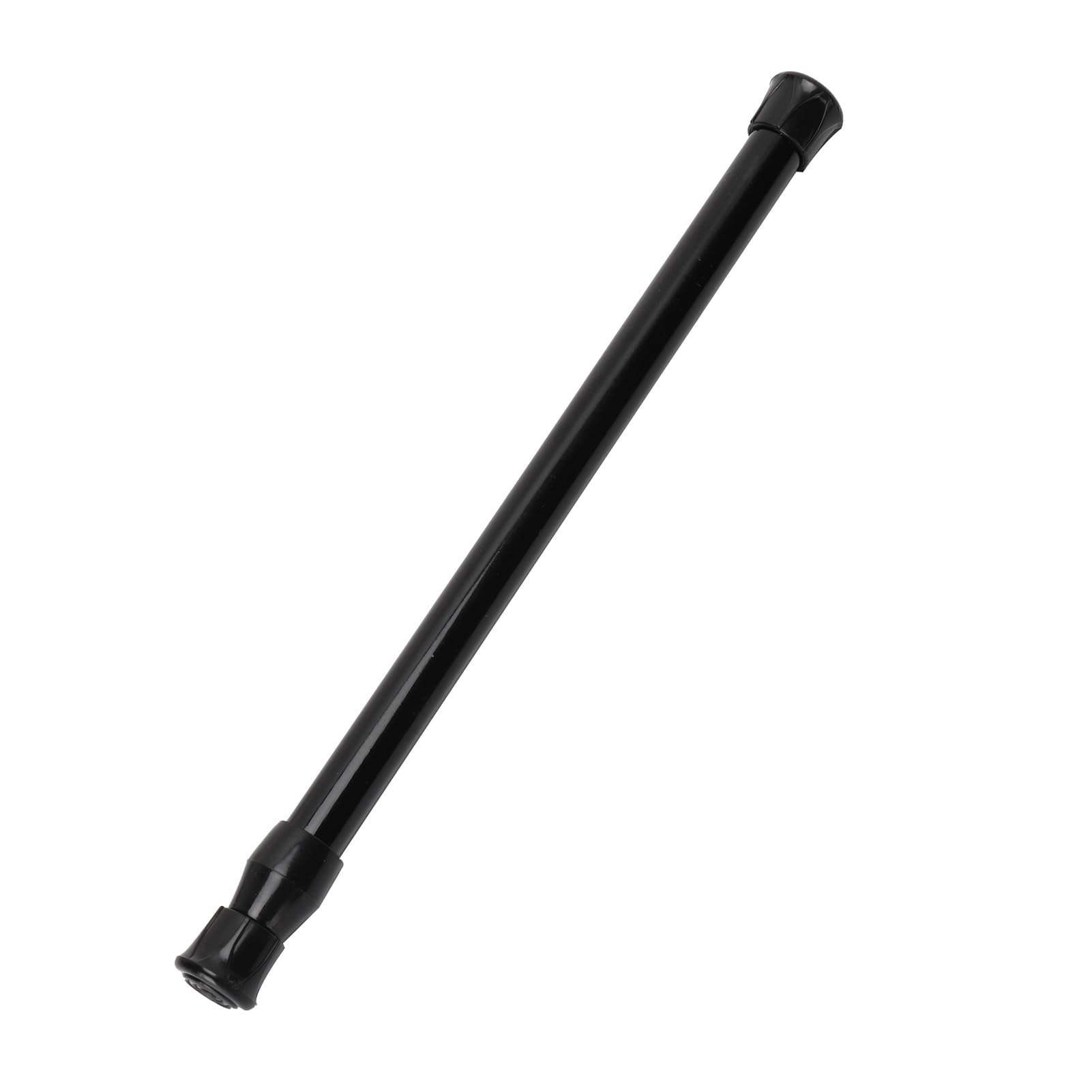 Adjustable Curtain Pole No Screws, Tension Rod for Shower Curtain, Windows, Door Curtain, Wardrobe, Bathroom, No Drilling Extendable Shower Poles, Black (25-40cm)