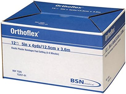 BSN Orthoflex Elastic Plaster of Paris Bandages, 4 inch x 4 yards, box of 12