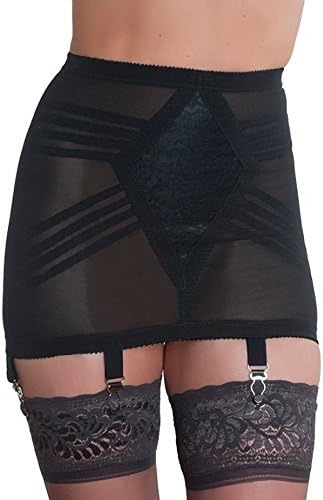 Zippered Open Bottom Girdle Black 5X