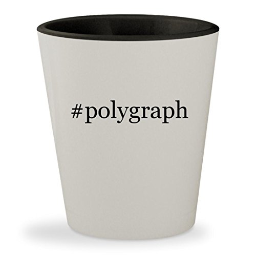#polygraph - Hashtag White Outer & Black Inner Ceramic 1.5oz Shot Glass
