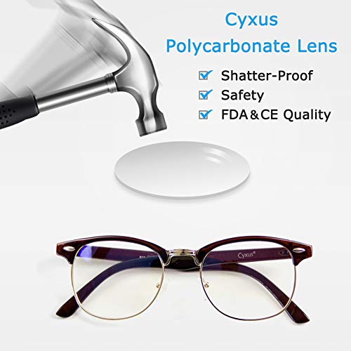 3 Cyxus+Semi+Rimless+Eyestrain+Computer+Browline