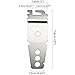 8269145 2-Pack Undercounter Dishwasher Bracket Replacement with Screws for Whirlpool, Compatible for Sears, Kenmore, Amana, Jenn-Air, Crosley, Maytag, Roper, Kitchenaid and Magic Chef