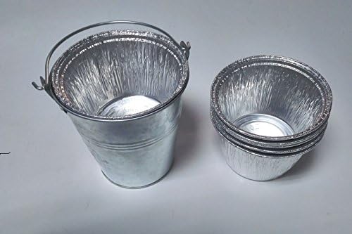Outspark Aluminum Easy Clean-up Bucket Liner for Traeger 20, 22, 34 Series Buckets, Set of 5