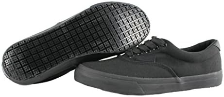 OwnShoe Cheryl Slip Resistant Black Sunbrella Water Resistant Non Slip Waitress Shoes (11, Black)