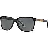 BURBERRY BE4181 3001/87 Black BE4181 Square Sunglasses Lens Category 3 Size 58m