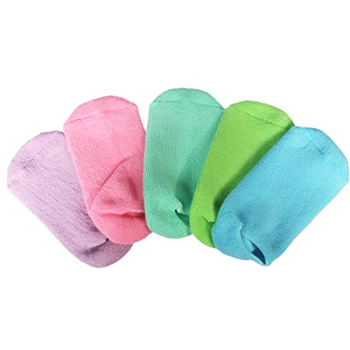 kilofly Kids Non-Skid Cotton Gripper Socks Value Pack [Set of 5 Pairs], 18-30 Months - Thumbnail 2