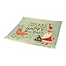 Juvale 6 Pack Holiday Throw Pillow Covers, Merry Christmas, Reindeer, Xmas Tree, Seasons Tidings, Happy New Year, 18x18 Inch