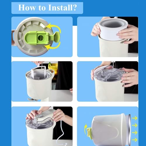 Mini Ice Cream Maker Machine, Automatic Soft Serve Frozen Yogurt and Slushie Maker for Home Kitchen, (MULTIPLE COLORS)
