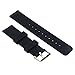 Rubber Watch Band Pack of 2 - 18mm 20mm 22mm Silicone Quick Release Watch Strap Stainless Steel Buckle (Black+Smoke Grey, 20mm)