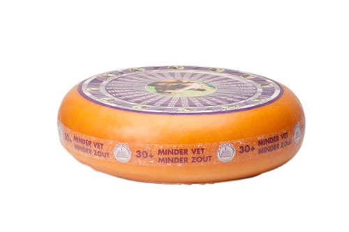 30+ Extra Gereifter Gouda Käse, 40 % weniger Fett und 20 % weniger Salz | Premium Qualität | Ganzer Käse - 11,5 kilo