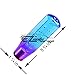EZAUTOWRAP Shift Knob Stick Crystal Transparent Bubble Purple Blue Throw Gear Shifter 15cm