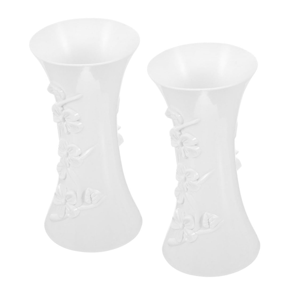 Photo 1 of 2Pcs Tall Flower Vases for Home Decor Modern Style Table Centerpieces Vases for Bedroom Kitchen and Wedding Arrangements for Fresh Bouquets and Dried Flowers