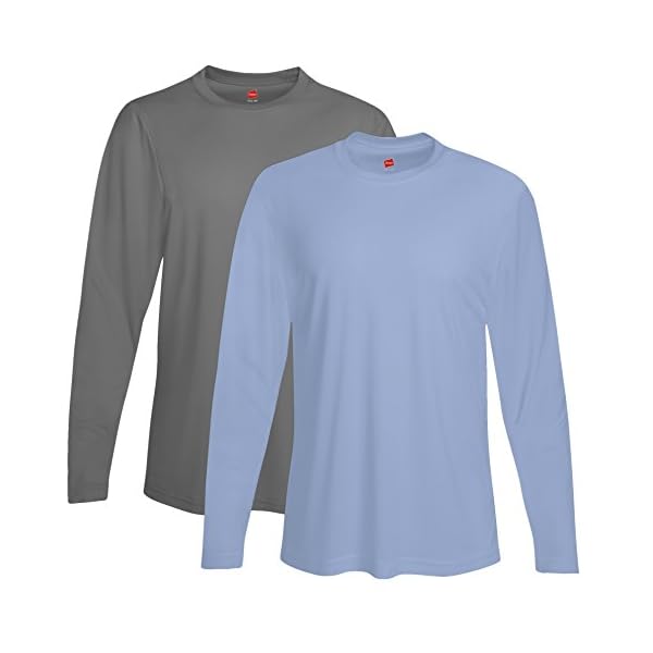 Hanes 482L 100 Polyester Adult Cool DRI LongSleeve Performance T