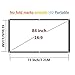 84 inch Projector Screen 16:9 HD Portable Projection Movies Screen for Home Theater Outdoor Indoor, Upgrade Material