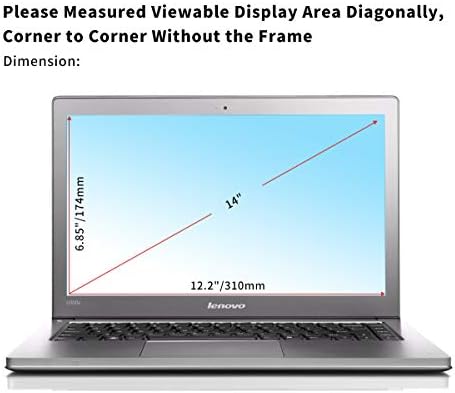 2 Pack 14 Inch Screen Protector Blue Light And Anti Glare Filter Screen Cover For Dell Latitude E7450 E7470 E5470 E7480 5480 5490 7490 14 Inch Laptop Eye Protection Blue Light Blocking