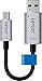 Lexar JumpDrive C20m 128GB Micro-USB to USB 3.1 Flash Drive w/Type A Connector - LJDC20m-128BBNL