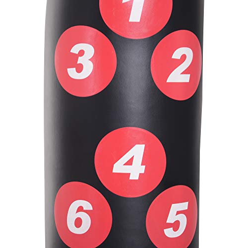 HOMCOM-Saco-de-Boxeo-de-Pie-165cm-Sacos-de-Suelo-con-Soporte-para-Rellenar-Agua-o-Arena-para-Adultos-y-Nios
