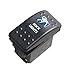 ESUPPORT Car Truck 12V 20A Blue LED Rock Light Push Button Rocker Toggle Switch 5Pin