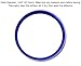 iJDMTOY (1) Sports Blue Aluminum Steering Wheel Center Decoration Cover Trim For 2015-up Mercedes C E CLA GLA GLC GLE Class