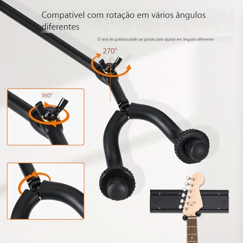 VEDO oferece uma variedade de suportes de parede para guitarra, suportes de borracha ajustáveis ​​para guitarra, clipes de montagem, suportes robustos de alumínio para acústica e elétrica baixo