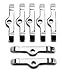 Edelbrock 4404 Chrome Valve Cover Hold-Down Tabs - Pack of 4