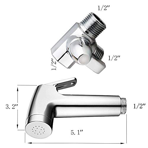 Xelparuc Dog Shower Sprayer Set for Dog Washing & Pet Bathing, Arm Diverter with Hand Shower Head and Hose