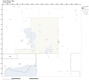 Amazon.com: ZIP Code Wall Map of Pine Point, MN ZIP Code Map Not