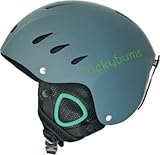 Lucky Bums Snow Sport Helmet (Matte Steel/Green, X-Large)