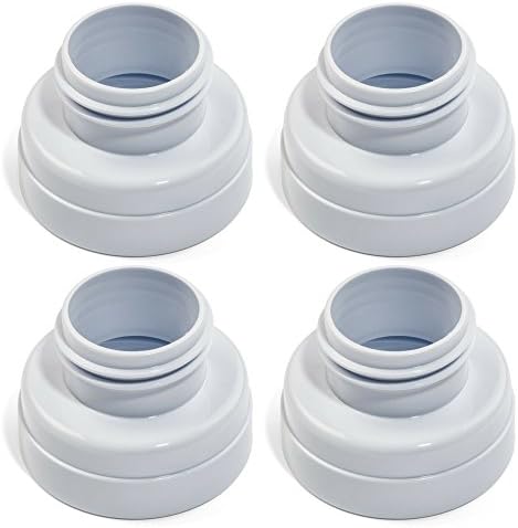 Pumpables Narrow Neck to Wide Neck Bottle Adaptors [4 Pack] - Use Narrow Neck Breastshields including Medela, Pumpables with Wide Neck Bottles including Avent, Spectra