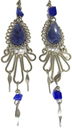 Handmade Stone Earrings Hippie Jewelry for Women Girls