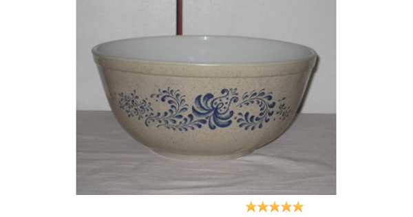 vintage blue and white pyrex bowls
