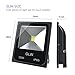 GLW Super Bright 50W Flood Light,Outdoor IP65 Waterproof Security Light,300W Halogen Bulb Equivalent with US 3-Plug,6000K,4500lm,110V Daylight White Wall Light