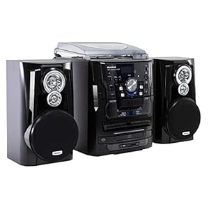 Karcher KA 350 Compact systeem (3-voudige CD-wisselaar, dubbel cassettedeck, platenspeler, USB, SD-kaartlezer, radio…