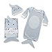 Baby Aspen Let The Fin Begin Two-Piece Layette Set, Blue
