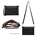 Galaxy Wolf Women Leather Crossbody Bag,Clutch Purse Shoulder Bag for Travelling Black