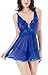 Ruzishun Women's Sexy Lingerie evening romance lace and mesh babydoll set