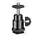 Konsait Mini Ball Head with Lock and Hot Shoe Adapter Camera Cradle 1/4