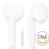 2 Pack Earbuds, Vimme Earbuds In Ear Headphones with Microphone Mic & Remote Earphones for iPhone 6s 6 Plus 5s 5 4s 4 SE iPad iPod 7 8 7s IOS S8 S7 S6 Note 1 2 3 Earbuds Earphones