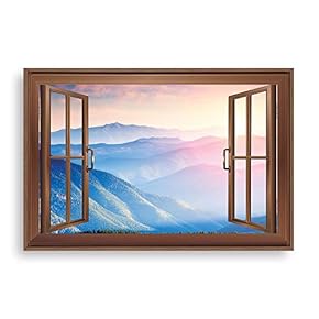 Framed Canvas Wall Art for Living Room, Bedroom Mountain View Canvas Prints for Home Decoration Ready to Hang - 16x24 inches