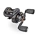 Abu Garcia PMAX3-L Pro Max Low-Profile Baitcast Fishing Reel, Left Hand,Gold,Black