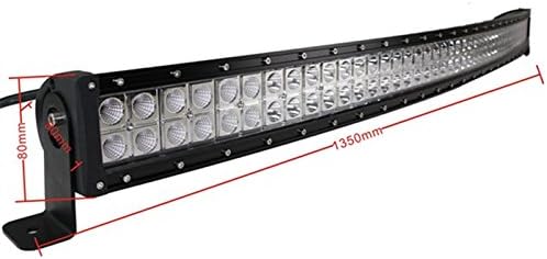Supertoplight 1pcs 300w 53inch CREE 25000LM LED Curved Work Light Bar Combo Beam Off Road Truck 4WD SUV ATV Waterproof IP67 PC 6000K 10-30DC Voltage (300w-53inch-Led curved light)