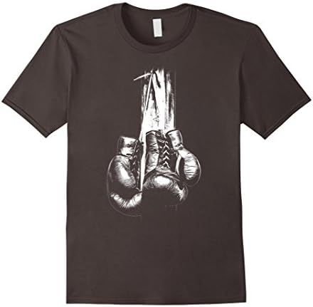 Mens Vintage Boxing gloves T-Shirt XL Asphalt