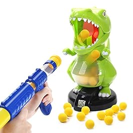 EagleStone Dinosaur Shooting Toys for Boys Gilrs, Kids Target Shooting Games w/ Air Pump Gun Birthday Party Supplies…