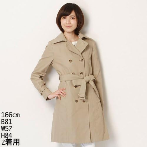 Amazon ビアッジョブルー Viaggio Blu コート グログランライナー付きダブルトレンチコート 12ベージュ 1 S コート ジャケット 通販
