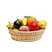NUTRIUPS Natural Handmade Bread Basket for Serving,11.8inch Round Bread Basket,Wicker Fruit Basket