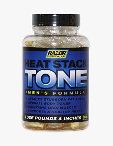 Thermogenic Fat Burner :: Muscle Toner :: Stubborn Fat Inhibitor :: Men's Formula :: Firm Muscles :: 100% Money Back Guarantee :: 100 Soft Gels :: RAZOR NUTRITION LABS